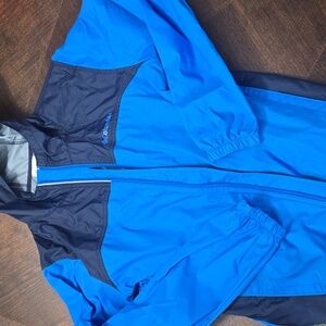 💙Columbia Two-Tone Blue Hooded Jacket Windbreaker💙